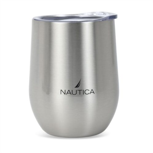 Nautica womens j-class logo double-walled stainless steel tumbler