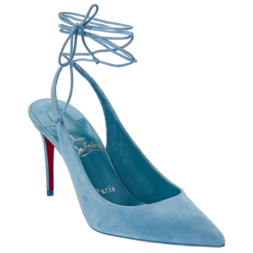 Christian Louboutin lace-up kate 85 suede pump