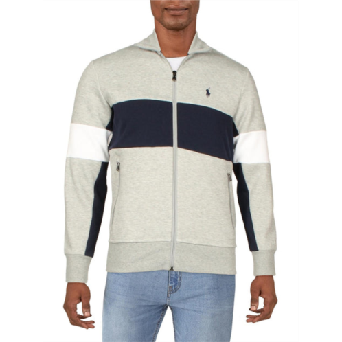 Polo Ralph Lauren mens double-knit colorblock track jacket