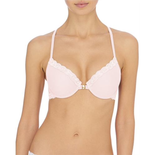 Natori feathers front close t-back bra