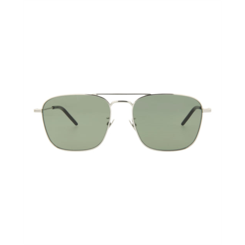 Saint Laurent aviator-frame metal sunglasses