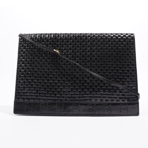 Fendi clutch with strap leather