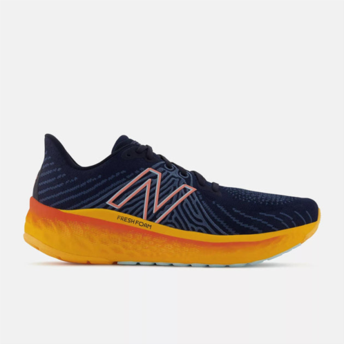 New Balance mens fresh foam x vongo v5 running shoes - d/medium width in eclipse w/ vibrant apricot