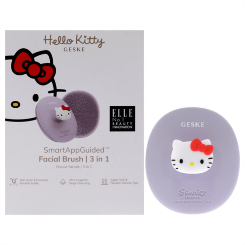 Geske hello kitty facial brush 3 in 1 - purple by for women - 1 pc brush