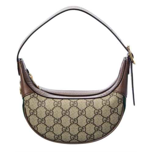 Gucci ophidia mini gg supreme canvas & leather shoulder bag