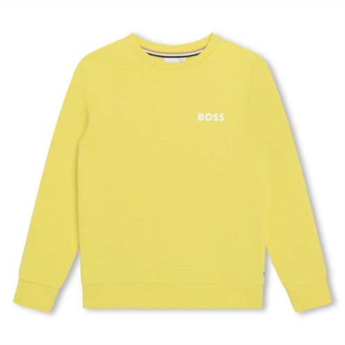 BOSS yellow logo sweatshirt