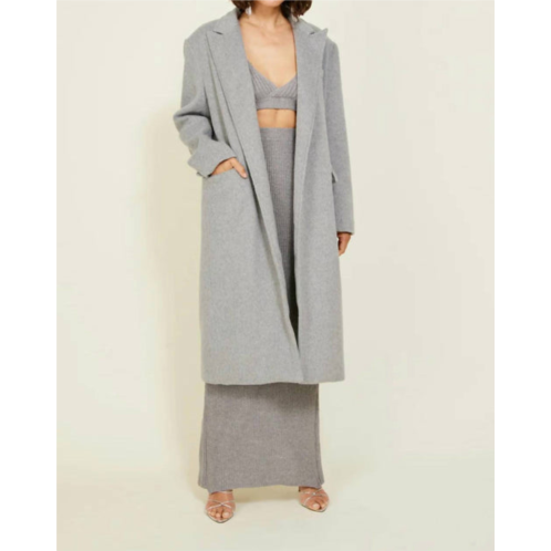 Line and dot the sadie coat in grey