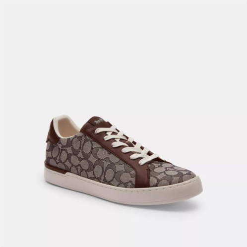 Coach Outlet clip low top sneaker in signature jacquard