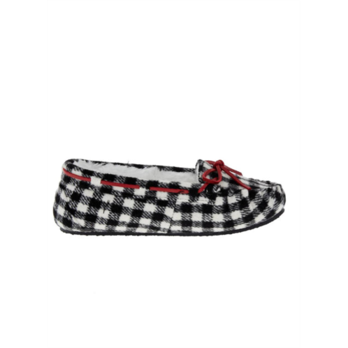 MINNETONKA cally slipper in black/white check