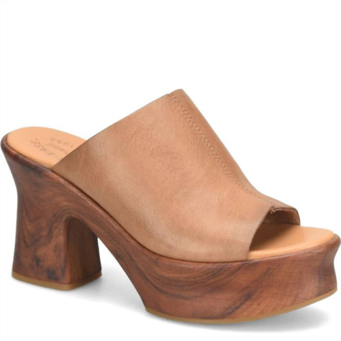 KORK-EASE womens cassia wedge sandal in brown terra