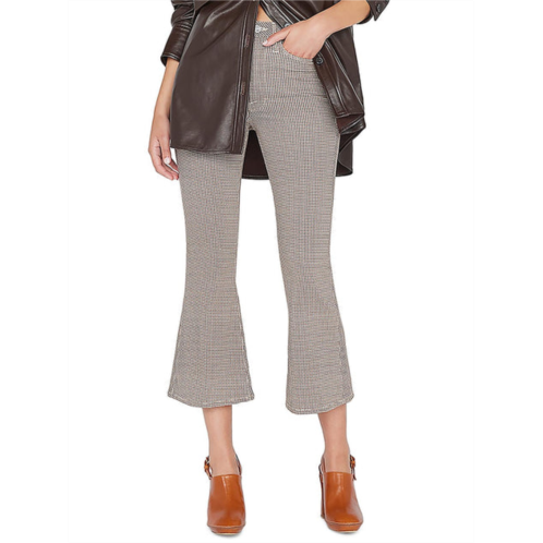 FRAME womens high rise cropped flared pants