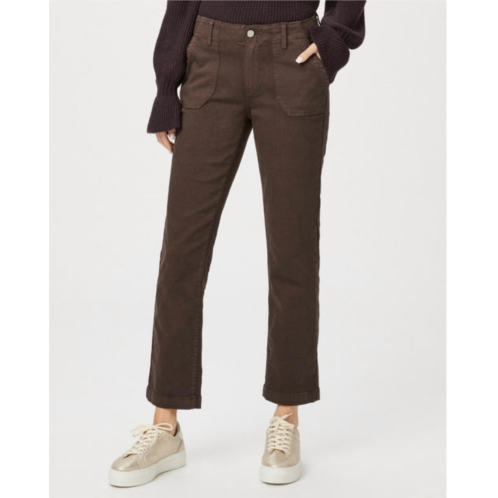 Paige mayslie straight ankle pant in rich chocolate