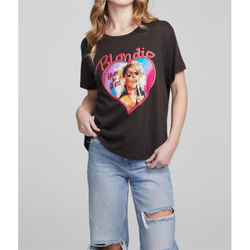 Chaser blondie heart of gold tee in black