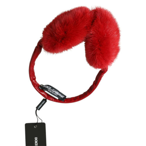 Dolce & Gabbana mink fur winter warmer headband ear womens muffs