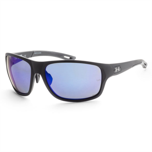 Under Armour mens 65 mm black sunglasses ua0004s-001t-65