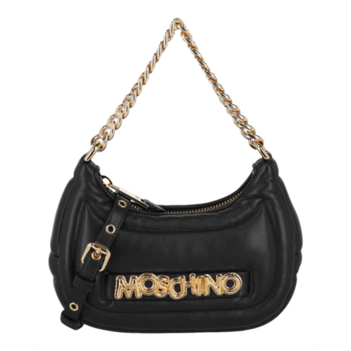 Moschino balloon lettering crescent bag