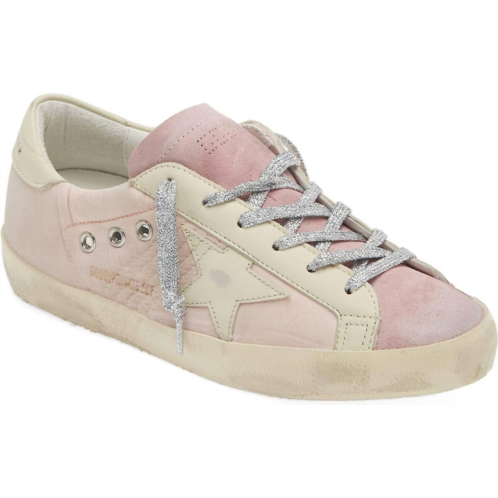 GOLDEN GOOSE super star lace up sneakers in pink