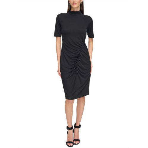 Calvin Klein womens cinched polyester sheath dress