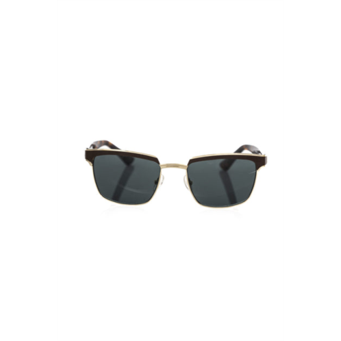Frankie Morello elegant clubmaster shaded lens mens sunglasses