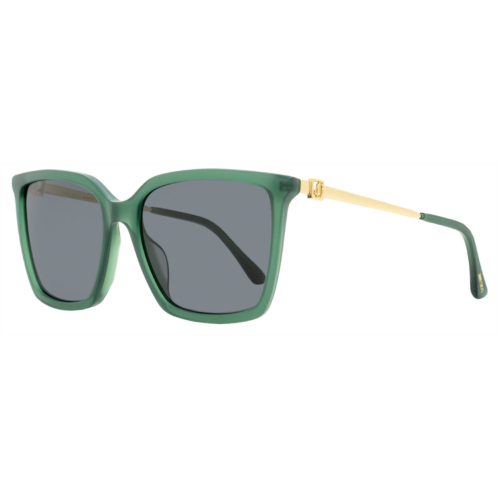 Jimmy Choo womens square sunglasses totta /g 1edir green/gold 56mm