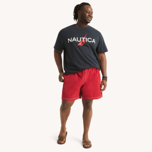 Nautica mens big & tall sustainably crafted logo graphic t-shirt