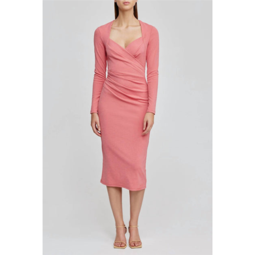ACLER marwood dress in pansy pink