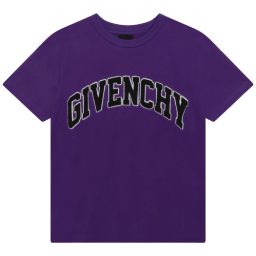 Givenchy purple curved logo t-shirt