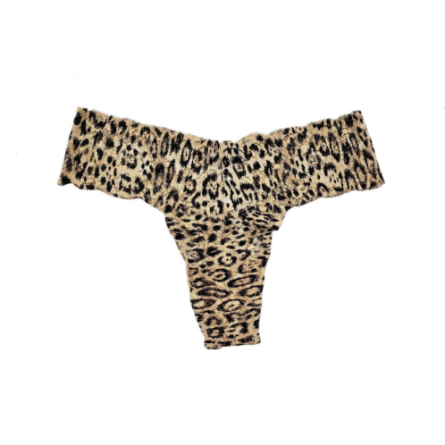 Cosabella womens low rise thong panty in se/black animal