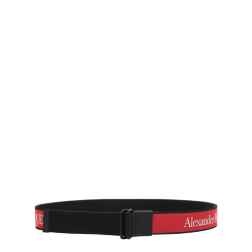 Alexander McQueen logo camera belt