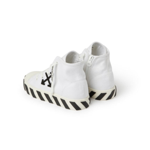 OFF WHITE white vulcanized mid-top sneakers