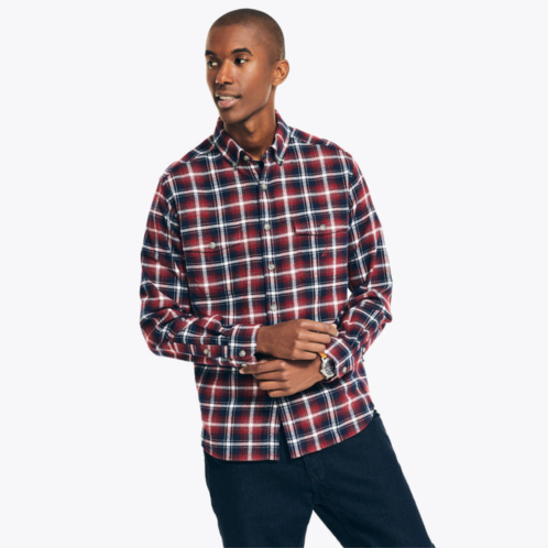 Nautica mens sustainably crafted plaid flannel shirt