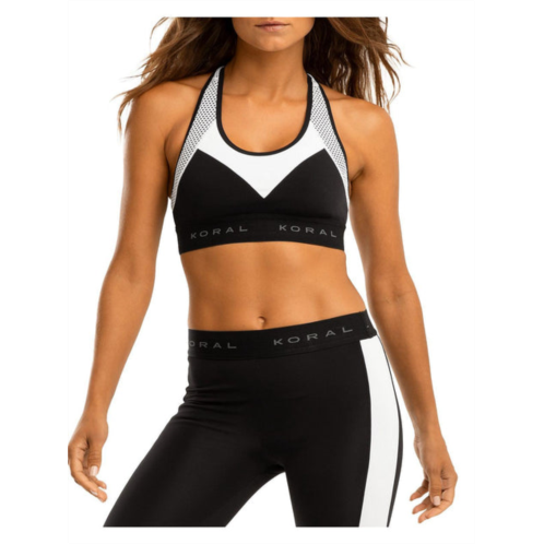 Koral Activewear emblem black out womens yoga fitness sports bra