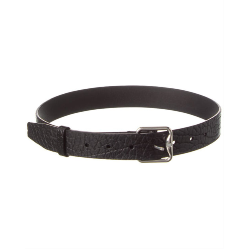 Burberry b buckle leather belt