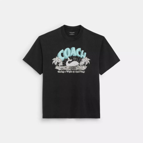 Coach Outlet whale t shirt in organic cotton