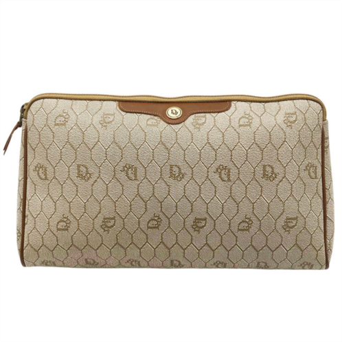 Dior honeycomb canvas clutch bag (pre-owned)