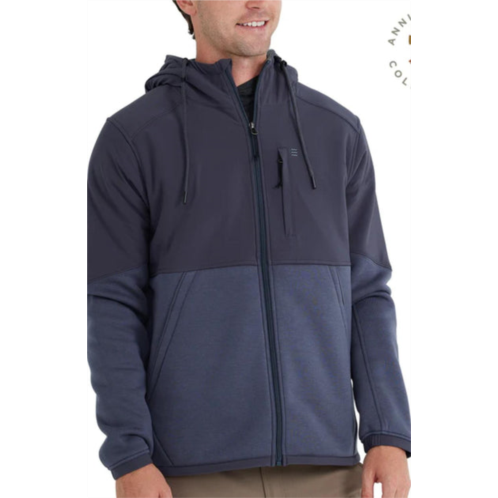 FREE FLY bamboo sherpa lined elements jacket in iron grey