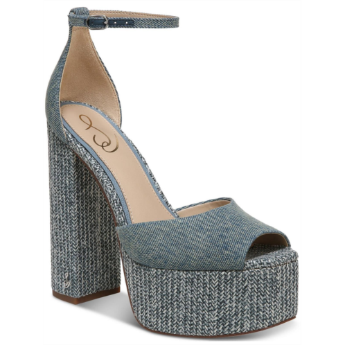 Sam Edelman womens peep toe pumps platform heels