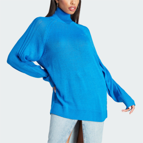 Adidas womens blue version knit sweater