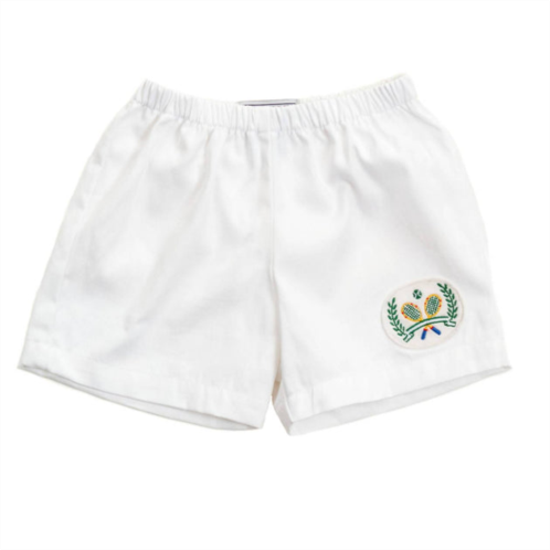 Seesaw Society boys 40s love shorts in white