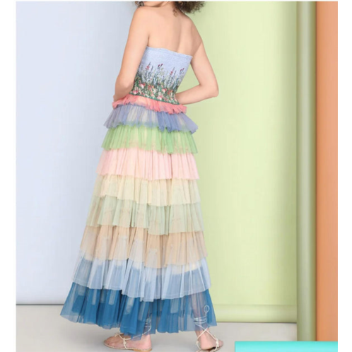 -bl nk- mya multi layered skirt
