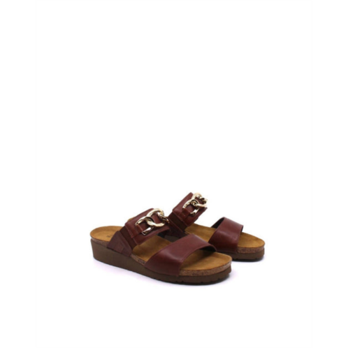 NAOT womens victoria sandal in soft chestnut
