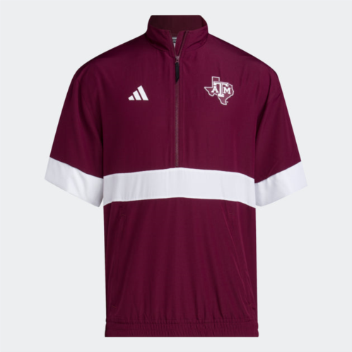 Adidas mens texas a&m training strategy 1/4 zip top