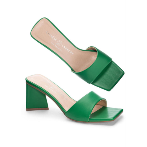 CHINESE LAUNDRY yanda slide sandal in green