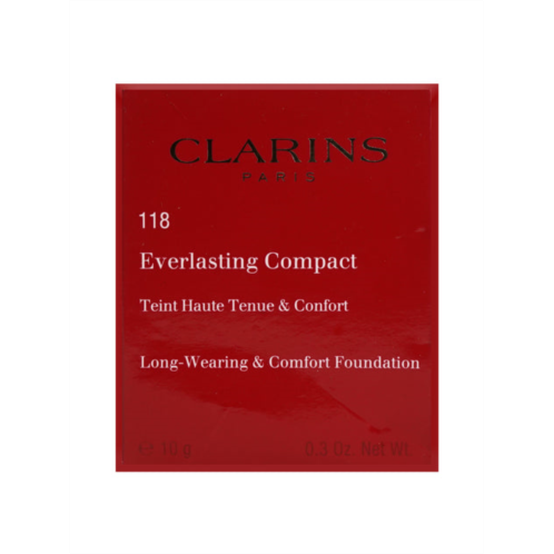 Clarins everlasting compact 118 sienna long wear & comfort foundation 0.3 oz