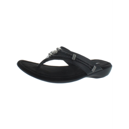 Minnetonka silverthorne womens slip on slides thong sandals