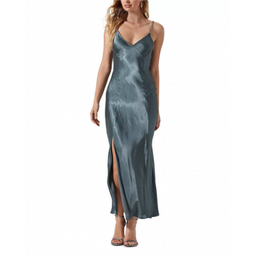 ASTR kathleen dress in slate blue