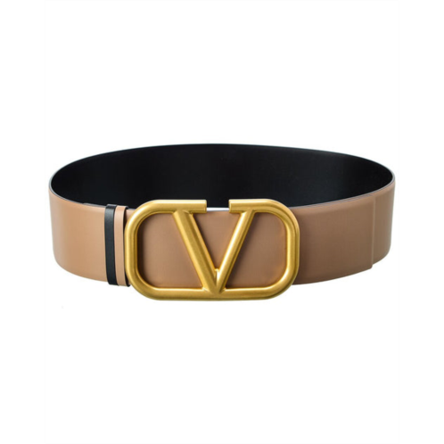 Valentino vlogo 70mm reversible leather belt