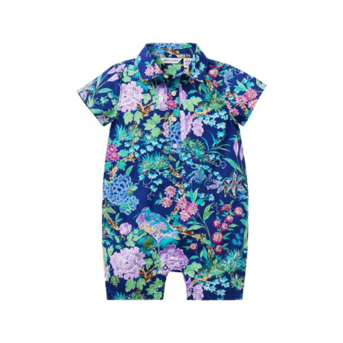 Janie and Jack the floral poplin baby romper