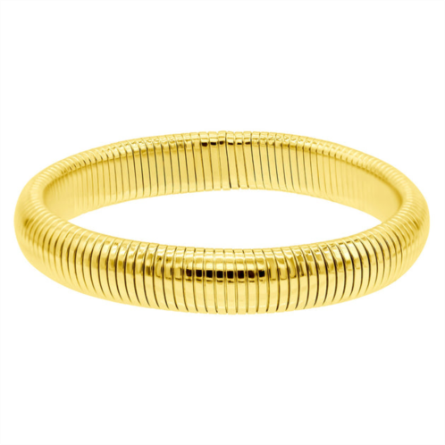 Adornia 14k gold plated .5 tall omega bracelet