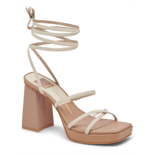 Dolce Vita amanda womens faux leather strappy platform sandals